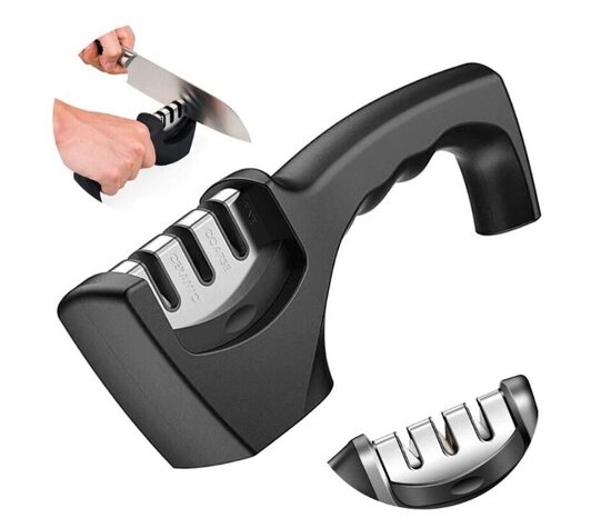 Peilio galąstuvas  3in1 peilių galąstuvas, juodas